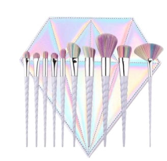 10 piece makeup brush set