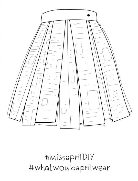NEWSPAPER SKIRT