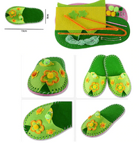 DIY Cute Peep-toe Slipper Sewing Kit