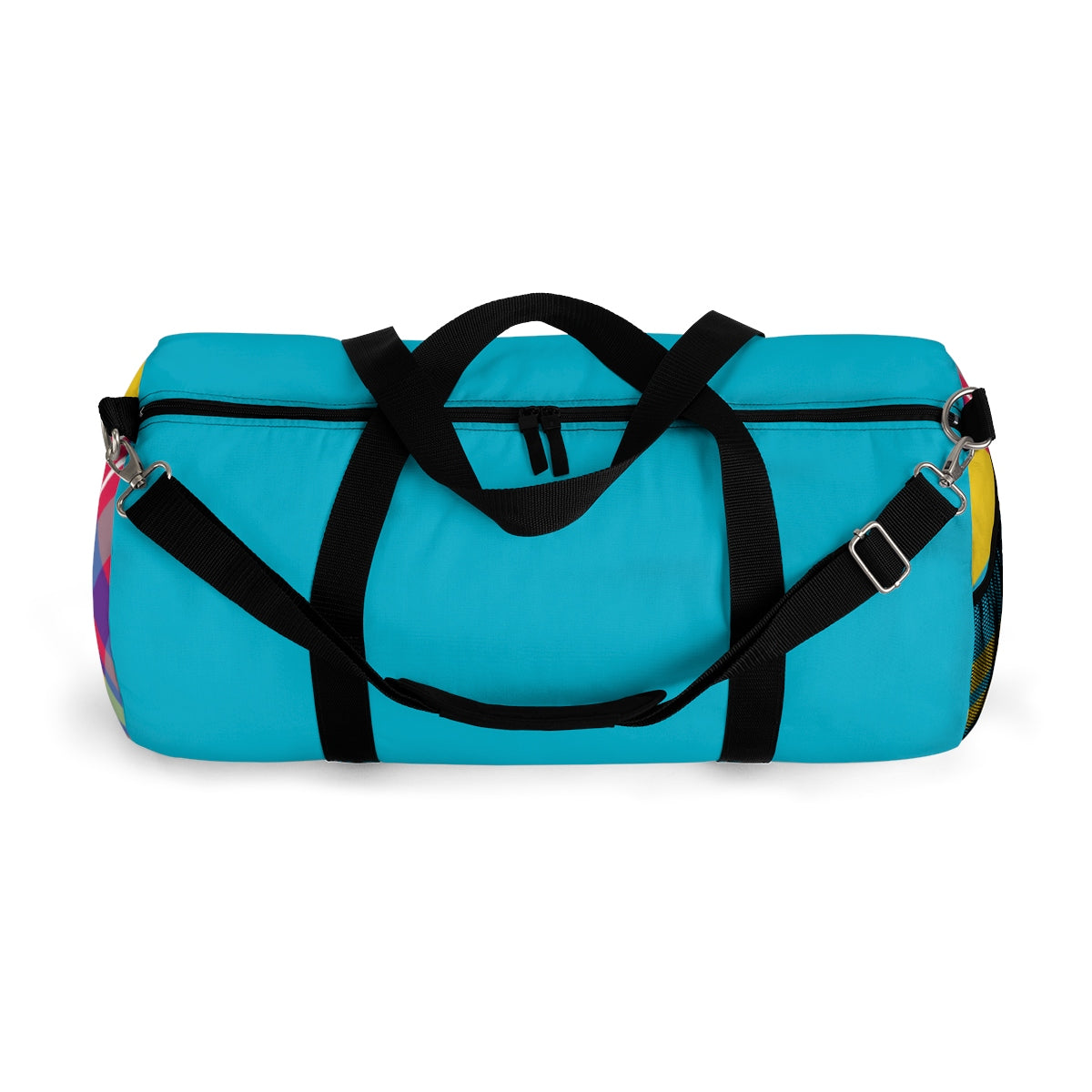 MERRY PLAID Duffel Bag (teal)