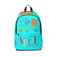 SEW FANTASTIC NEON BLUE BACK PACK