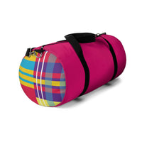 MERRY PLAID Duffel Bag (pink)