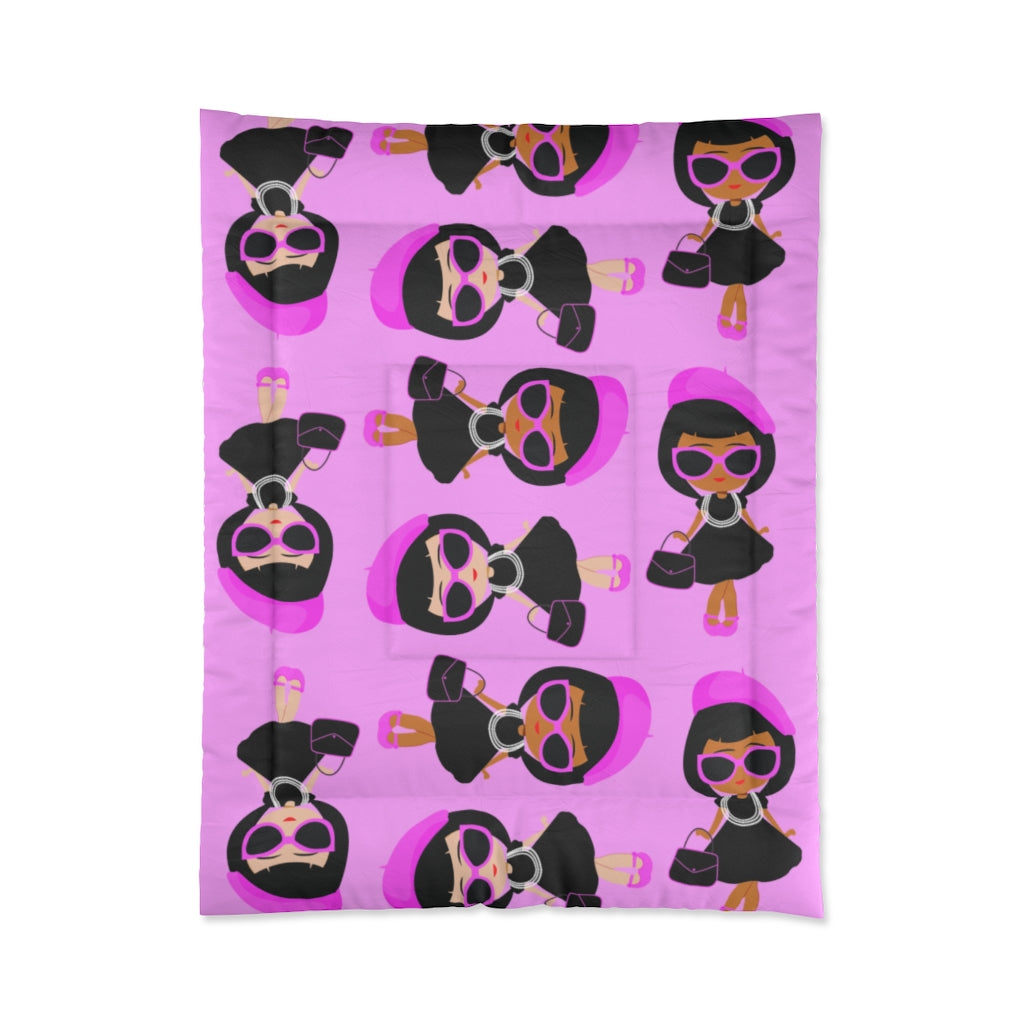 BOUGIE GIRLS SHADES Twin Comforter 68" x 88"