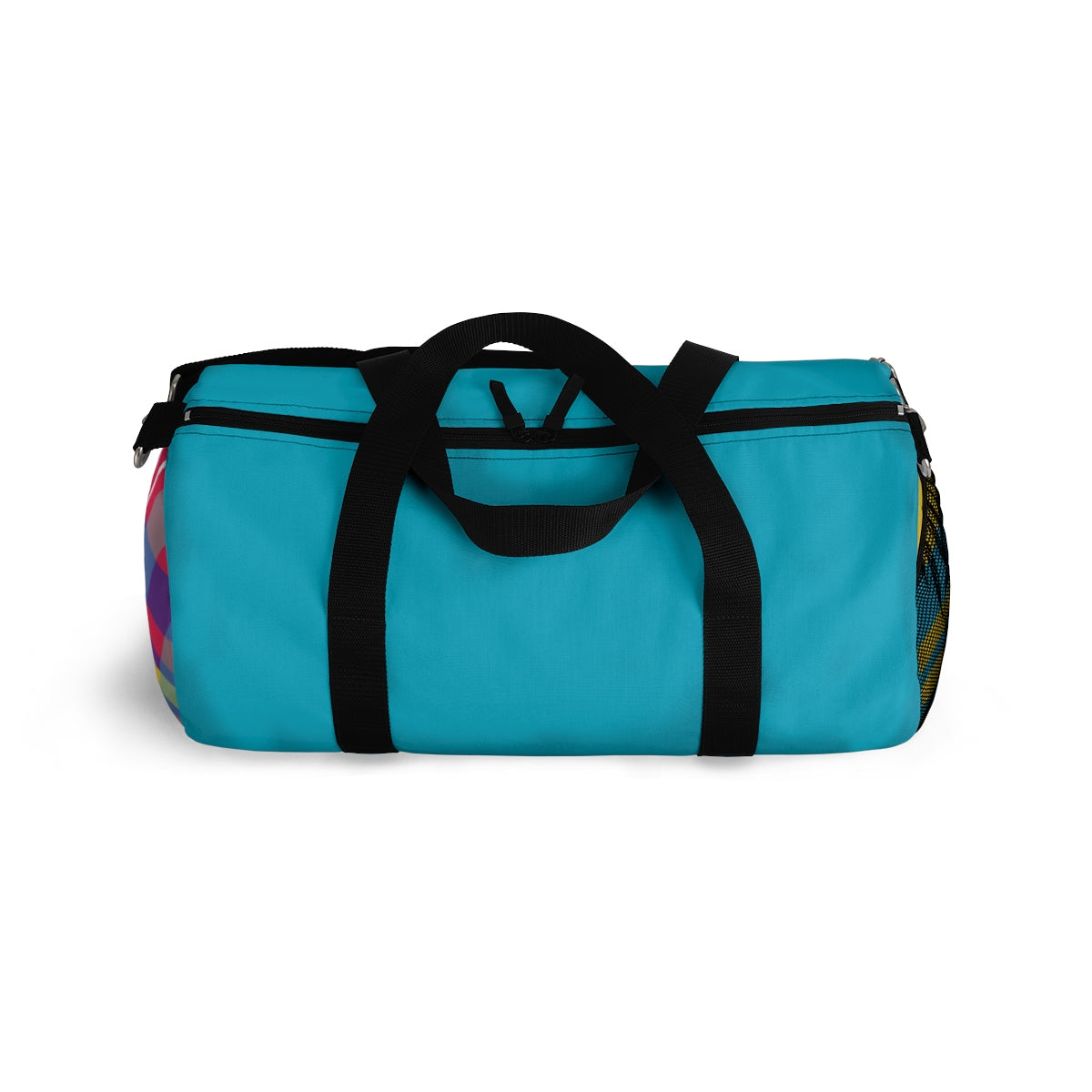 MERRY PLAID Duffel Bag (teal)