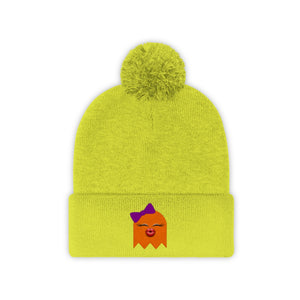 HEY BOO - PUMPKIN POM POM BEANIE