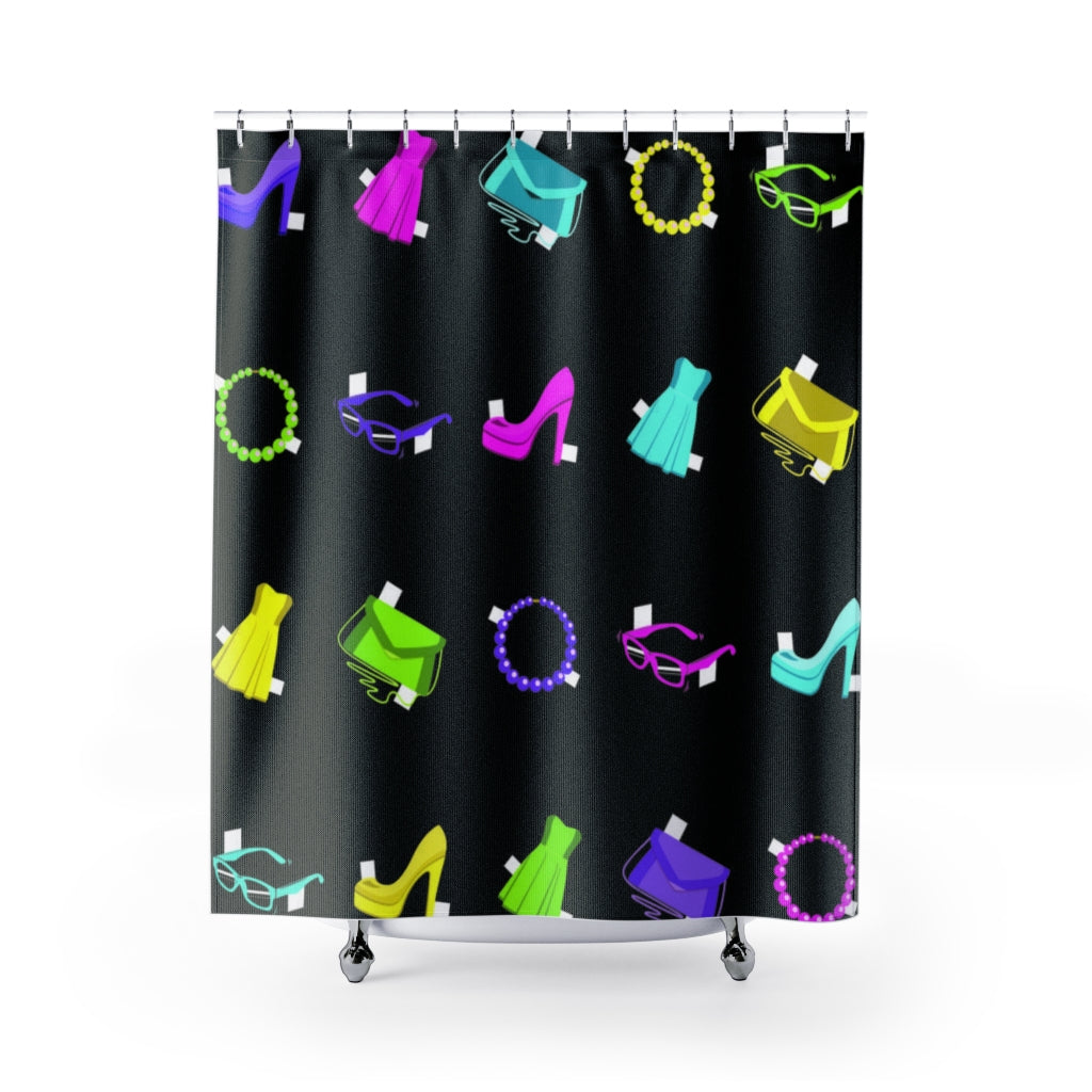 PAPER DOLL Shower Curtain 71"x74"