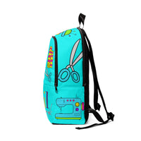 SEW FANTASTIC NEON BLUE BACK PACK