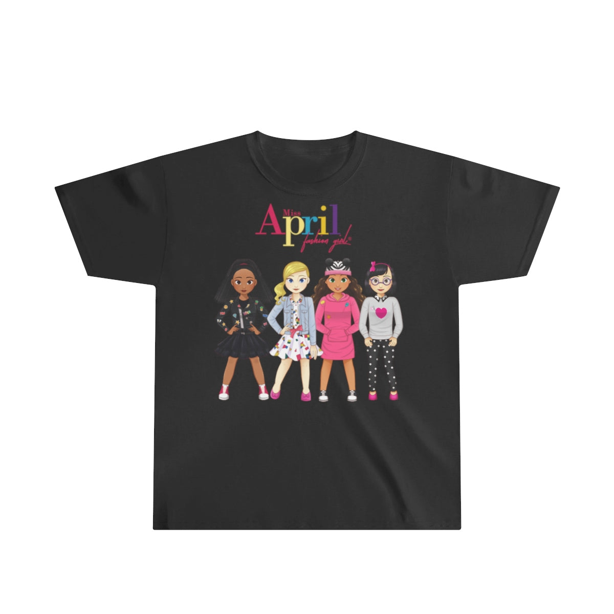 MISS APRIL FASHION GIRL Youth Ultra Cotton Tee (best fashion friends)