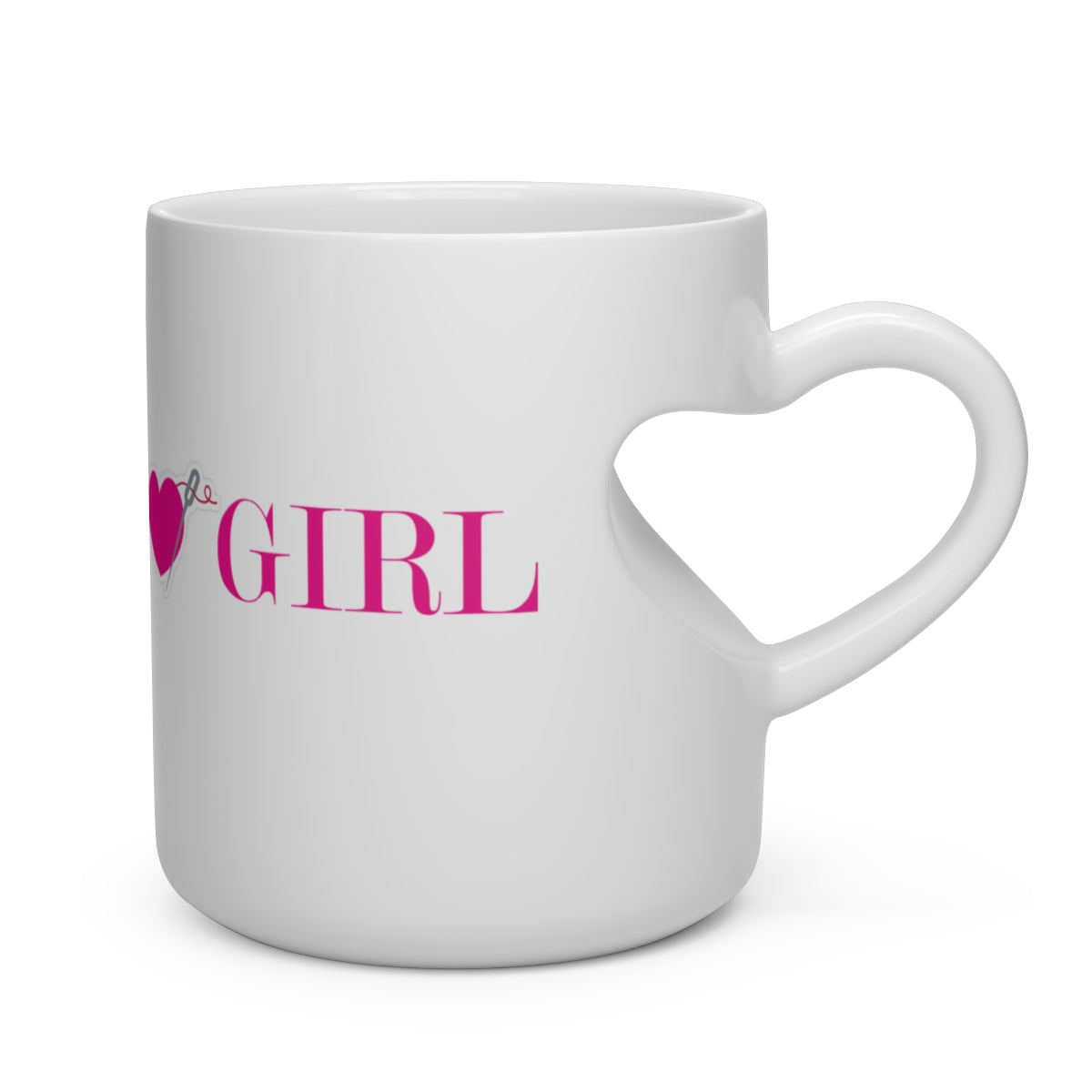 FASHION GIRL Heart Shape Mug