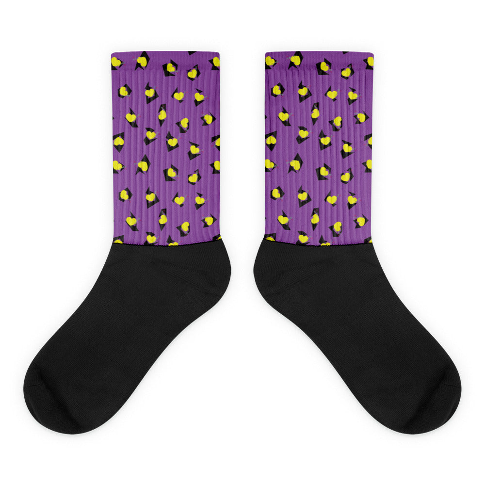 TOTALLY 80s SOCKS- PURPLE