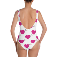 HEART AND NEEDLE MOMMY AND ME ONE PIECE SWIMSUIT