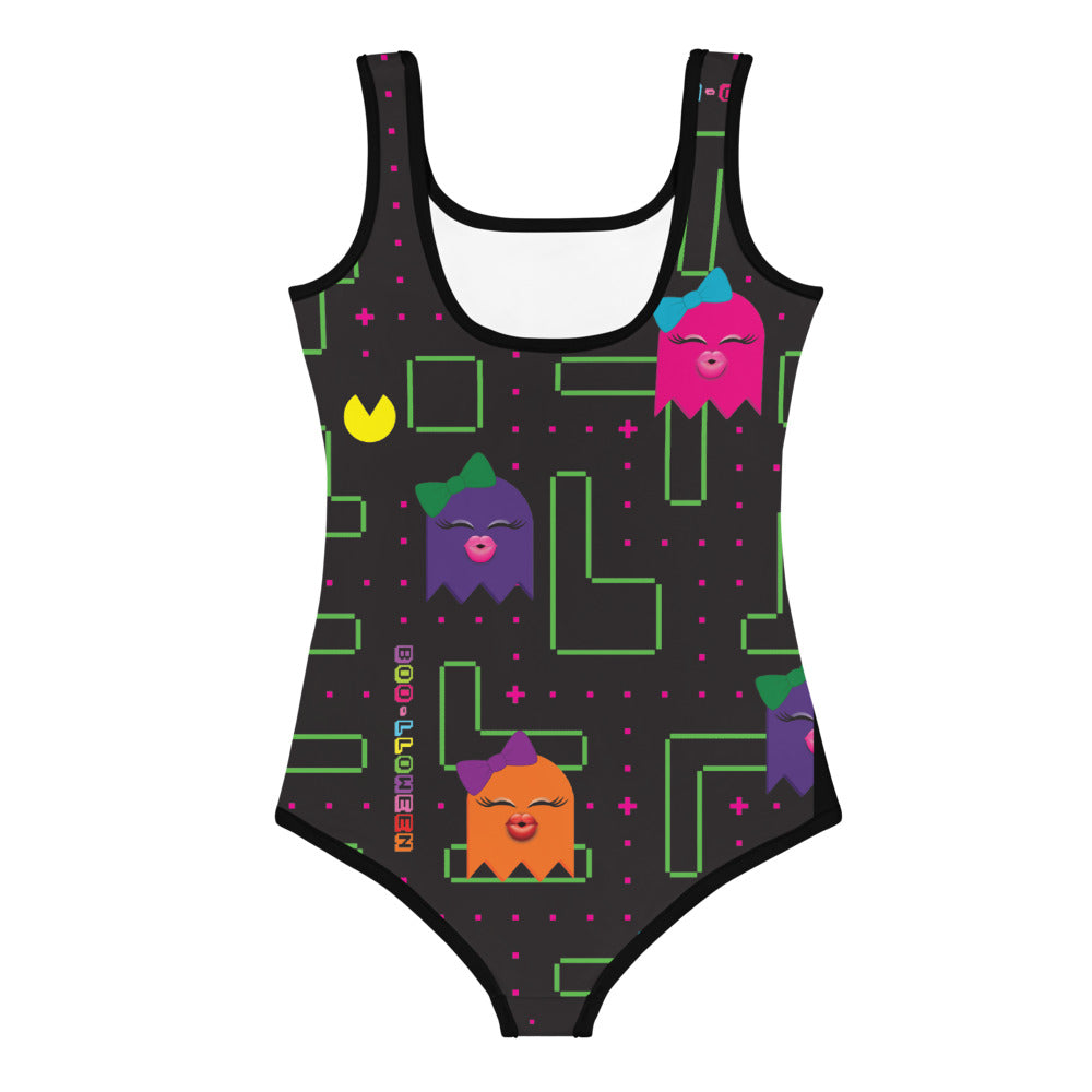 BOO-LLOWEEN LITTLE GIRLS SWIMSUIT