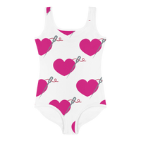 HEART AND NEEDLE LITTLE GIRLS SWIMSUIT