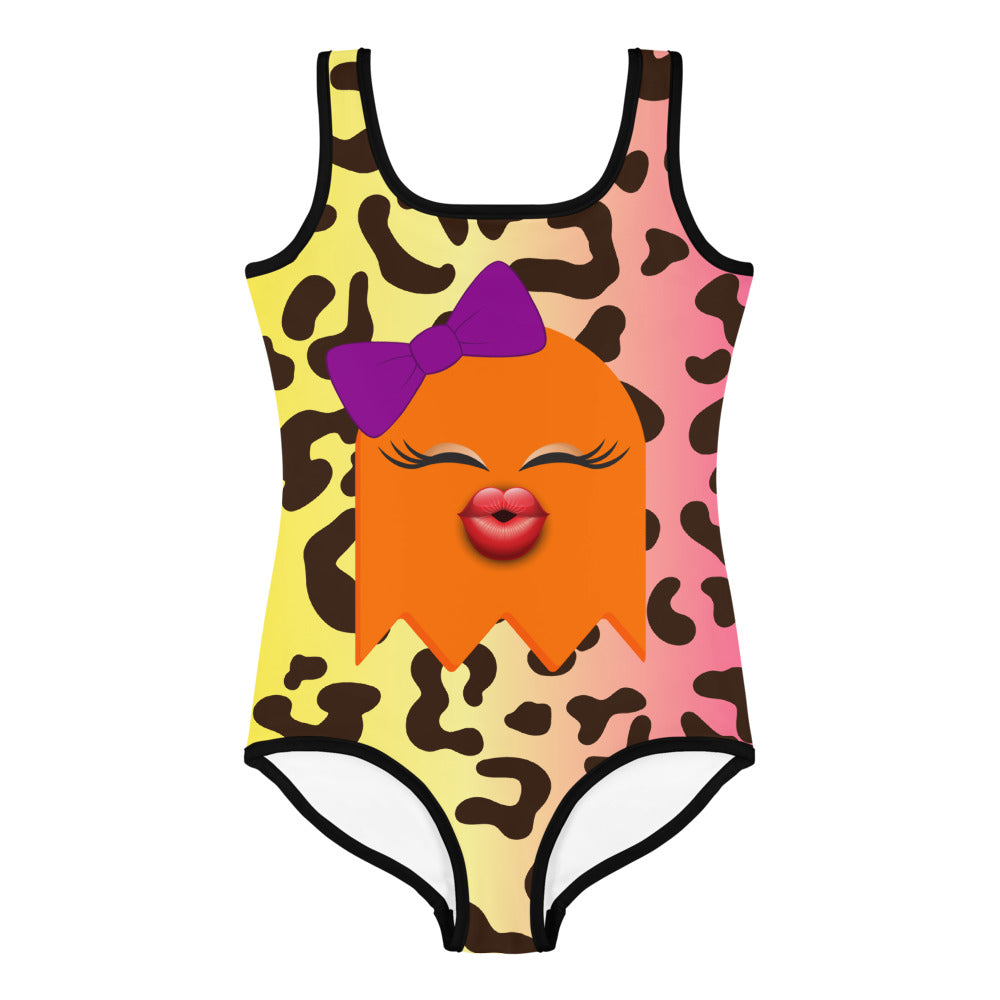 BOO-LOWEEN MISS PUMPKIN LITTLE GIRLS SWIMSUIT