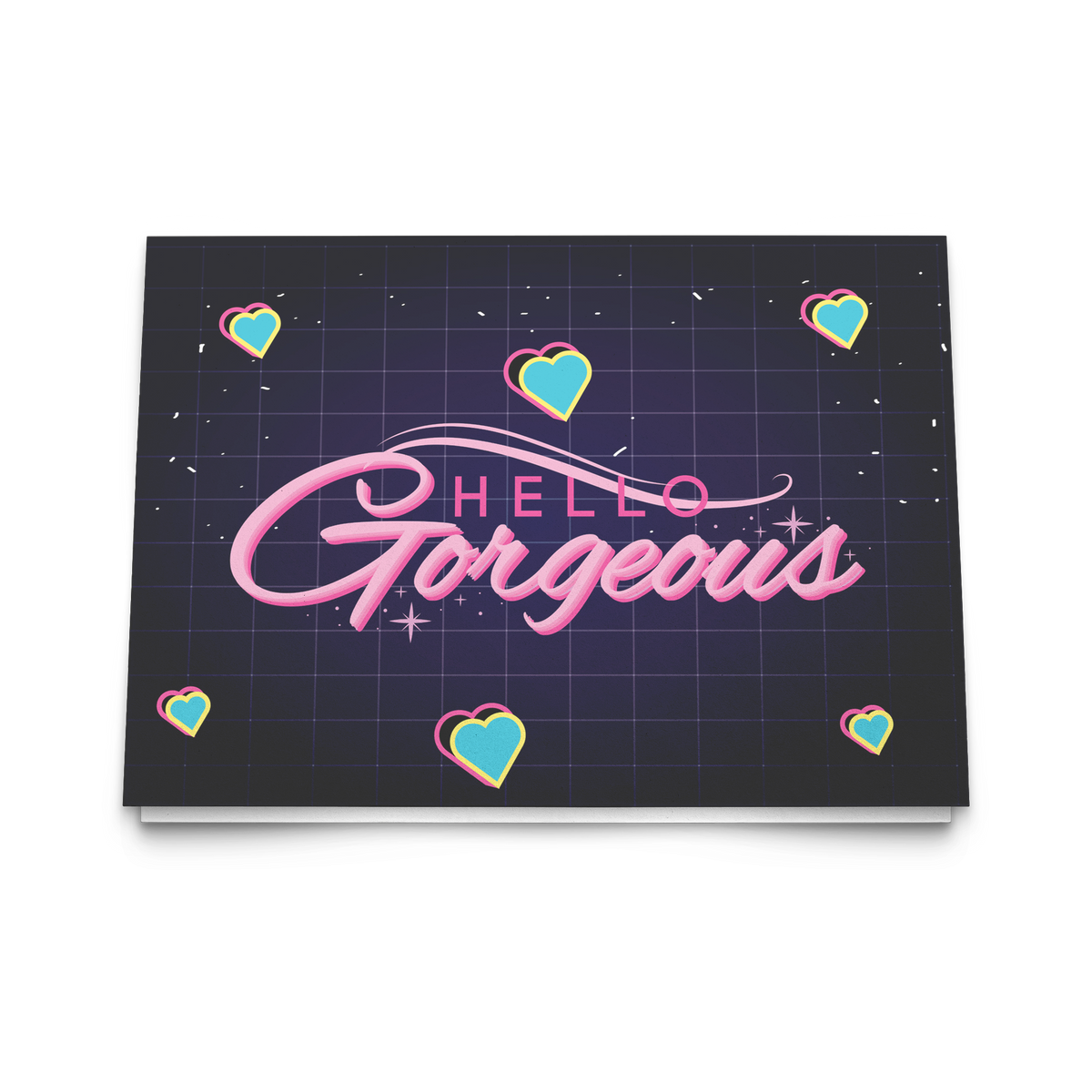 HELLO GORGEOUS (BLACK) NOTE CARDS
