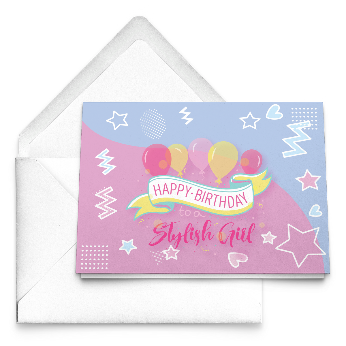 HAPPY BIRTHDAY TO A STYLISH GIRL! NOTE CARD