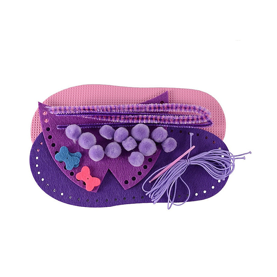 DIY Cute Peep-toe Slipper Sewing Kit