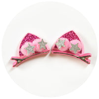 2pcs Felt Fabric Unicorn Ears Hair Clips For Girls